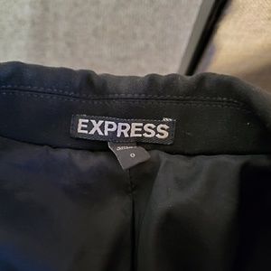 Express notch collar one button blazer